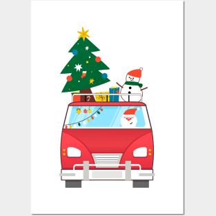 Santa Christmas vacation Posters and Art